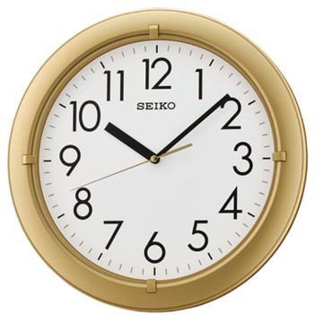 seiko SK037 精工鐘 (QXA716G) 典雅風格金色外框黑白標準鐘/32.8*3.9cm｜樂天全館特惠中★指定刷卡回饋10%