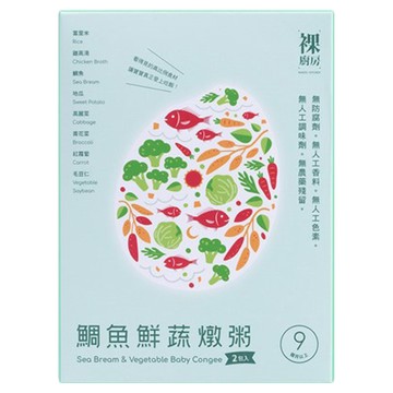 裸廚房 大寶寶粥 9~24個月適用  鯛魚鮮蔬  320g  1盒