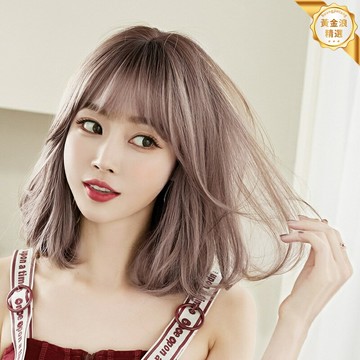 【自然蓬鬆】梨花頭假髮 短髮假髮 整頂髮套 鎖骨髮 內扣捲髮 透氣網帽 齊肩設計 修飾臉型 日常造型首選