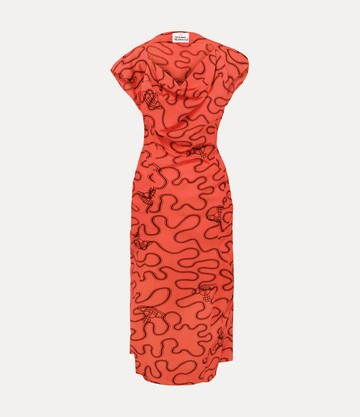 Vivienne Westwood Ionian Dress Dyed Tana Lawn Poppy-red-wiggle 44 Women