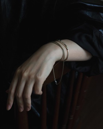 ORE – Dalmatian Jasper - 斑點石 – 純銀手鍊