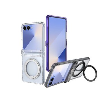 QinD SAMSUNG 三星 Galaxy Z Flip 7 5G 旋轉磁吸支點殼(殼膜)