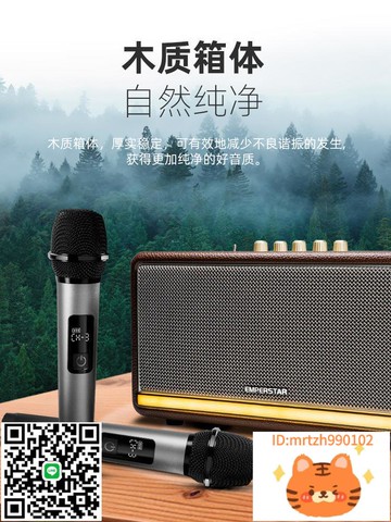 Q63帶話筒復古高端音箱大音量音響戶外便攜可連樂器-杏奈生活舘