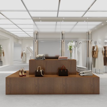 可開票 快速出貨 服裝店中島桌展示中島現代展示櫃簡約中間流水店鋪擺放女裝陳列櫃S