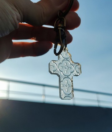 十字架海棠花鑰匙圈 | 文化的信仰(MIT)