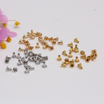 HC--【  100pcs/包】 14K包金保色大孔珍珠貼片 防磨損堵頭路路通珠孔托 diy手工飾品配件