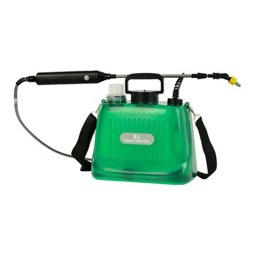 噴霧/加濕套件 意馳 YICHI  噴霧器 8L 3.7V雙口透明綠色 電動噴霧器 打藥機 澆水壺 噴霧器 灑水壺  肩負式噴霧器