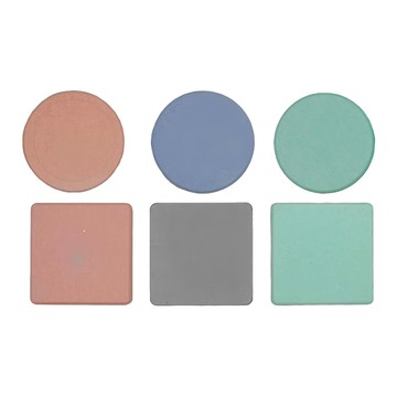 收納王妃 杯墊 6個  顏色隨機  10 x 10cm  1組