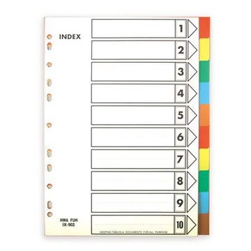 HFPWP 11孔10段PP隔頁紙/IX902