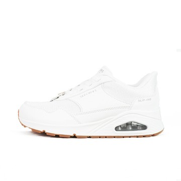 Kixpress-Skechers Uno 女 運動休閒鞋 寬楦 瞬穿 增高 舒適 穿搭 白 [177117WWHT]