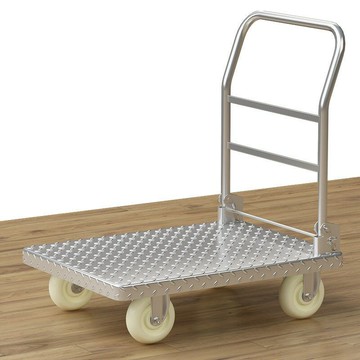 免運/公司貨 小推車 烏龜車 平板車 加厚鋼板平板車家用載重拉貨搬運貨車承重折疊靜音倉庫運輸拖車 可開發票 全館八折 工廠現貨直銷 新品特價 h1096