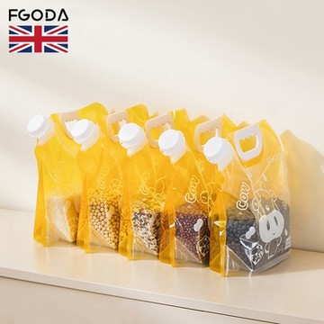 英國FGODA 可提式雜糧密封保鮮收納袋(2.5L)-15入組