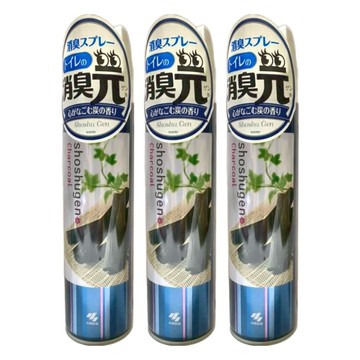 KOBAYASHI 小林製藥 消臭元浴廁用除臭噴霧 木炭香  280ml  3瓶