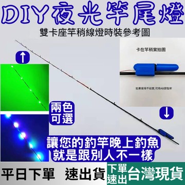 [釣具專區+台灣現貨快速出] 竿稍夜光改裝燈 LED電子軟尾燈 信號燈 竿稍燈 螢光棒 夜光棒 竿尾燈 嚮往的生活百貨