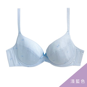 【玳蕾綺】天然棉質印花內衣 / 淺藍