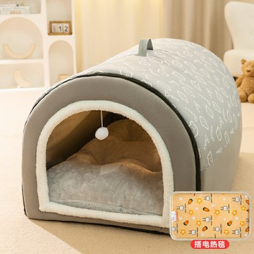 貓窩 貓屋 寵物窩 狗窩冬季保暖狗屋可拆洗四季通用大型犬狗房子型貓窩寵物睡覺用品『FY03042』