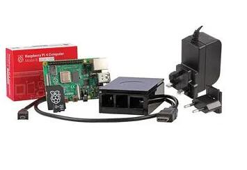 預購 Raspberry Pi 4B Starter Kit, 4GB RAM, Black Case, 16GB MicroSD card with NOOBS