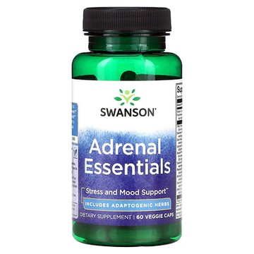 Swanson, 腎上腺精華，60 粒素食膠囊