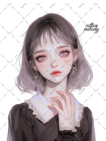 原廠貼紙 no.1442 人物貼紙 原創貼紙 人物貼紙 少女貼紙 原創人物貼紙