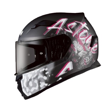 ASTONE 安全帽 GTO6 彩繪 YC2 平黑粉 耳機槽 眼鏡溝槽 PINLOCK 齒排釦具設計 全拆洗 全罩