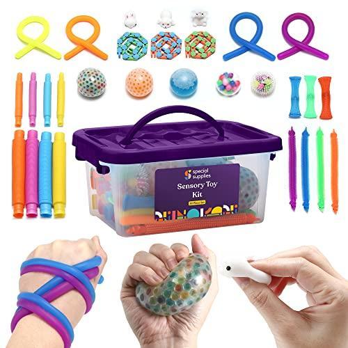 Sensory Fidget Toys Set, 32Pcs Cute Stress Relief Anti-Anxiety Toys Kit for  Adult Child 