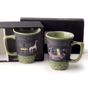 [豐名日本餐具] 4.0"馬克杯 神話 有田燒 / C04MG2-5