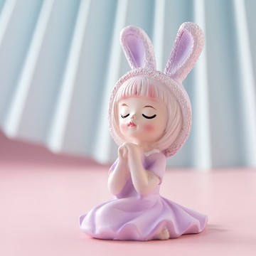 夢幻安妮拉桌面治愈小擺件 可愛家居輕奢裝飾品 少女心禮物禮品