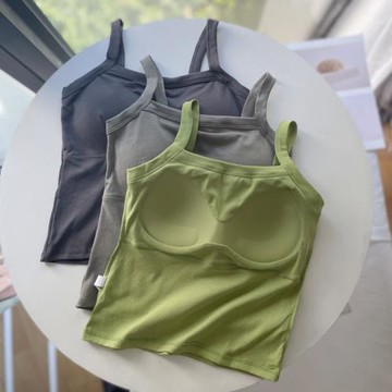 美背免穿文胸一體無痕內衣背心