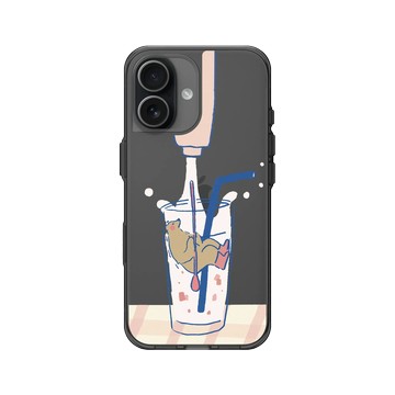 iPhone 17 Clear (相機按鈕) 酷墨灰 - 咻咻熊 XiuXiubear - 很熱的熊