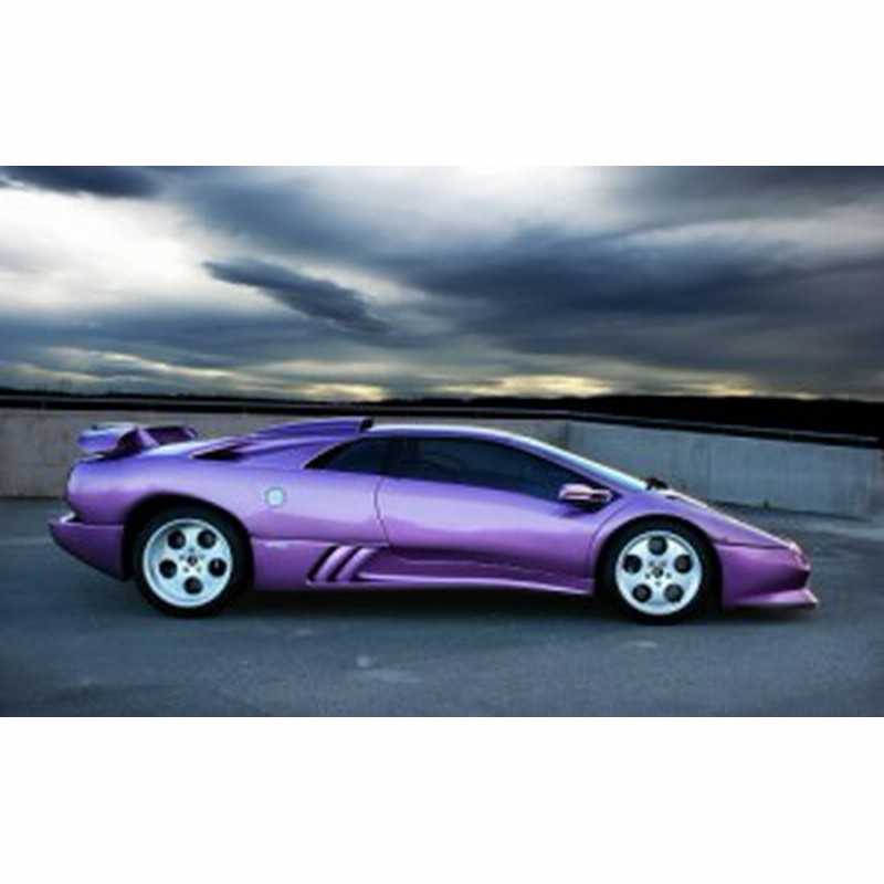 絵画風 壁紙ポスター ランボルギーニ ディアブロ Vt Svr パープル スーパーカー キャラクロ Ldbl 005w2 ワイド版 603mm 376mm 通販 Lineポイント最大1 0 Get Lineショッピング