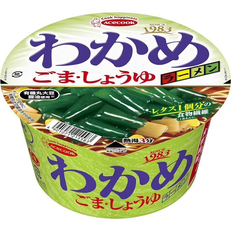 エースコック わかめラーメン ごま・しょうゆ 93g ×12個