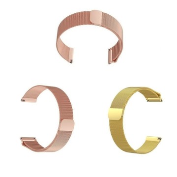 【米蘭尼斯】Garmin Active S 錶帶寬度 18mm 智能手錶 磁吸 不鏽鋼 金屬 錶帶