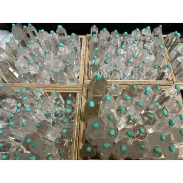 遇見～（5小）白水晶 晶柱 小晶柱 白水晶柱 天然水晶 淨化消磁 透料 藍針白水晶 晶柱 激光料白晶柱 晶王