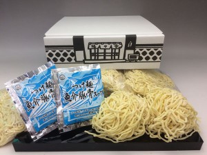 東北応援企画商品がんばろう東北 喜多方ラーメン（つけ麺）　１０食入り 平打ち麺　ちぢれ麺