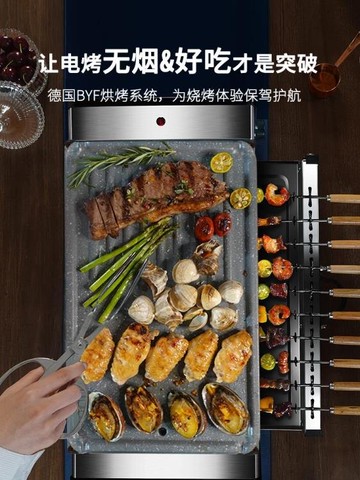 琳米庫韓式燒烤架烤肉盤電烤盤室內無煙燒烤爐家用電商用烤肉機 台灣樂天市場 Line購物