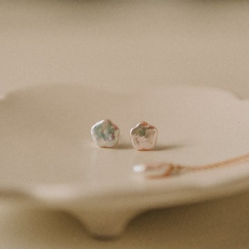 Leah_Keshi珍珠耳環