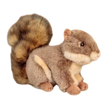 ANIMIGOS 可愛動物玩偶  1個  17cm  灰松鼠