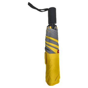 tin.o.o 好傘王 蛋捲自動傘 黑膠傘布 99%不透光 防曬抗風降溫  黃色