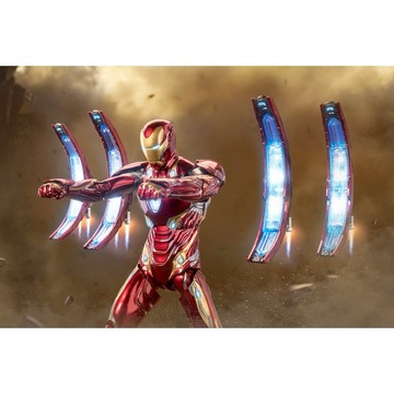 【野獸國】鋼鐵人 Mark L 7吋可動人偶 場景組 特效發光款｜ZD TOYS 中動