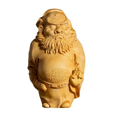 鍾馗黃楊木把件-辟邪鎮宅驅魔保平安家居擺件2款74ap27【獨家進口】【米蘭精品】