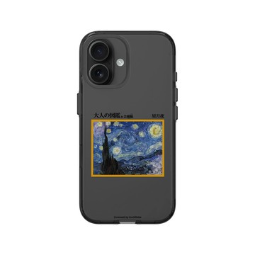 iPhone 16 Clear (相機按鈕) 酷墨灰 - 大人の図鑑 - 藝術編_星月夜