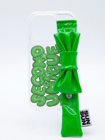 Sun Case Enamel Ribbon (Green)