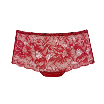 SWEAR 思薇爾 Panty小褲系列 蕾絲 中低腰 平口 女內褲 (石榴紅)