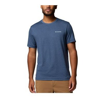 Columbia 哥倫比亞 男款-防曬UPF50快排短袖上衣-Parsons Point SS Back Graphic Tee-深藍色(UAE26450NY/KS)