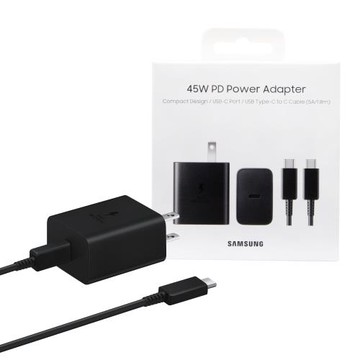 Samsung 三星原廠 45W極速閃充+1.8m 5A雙Type C線組-支援S25 S24系列【T4510/盒裝】