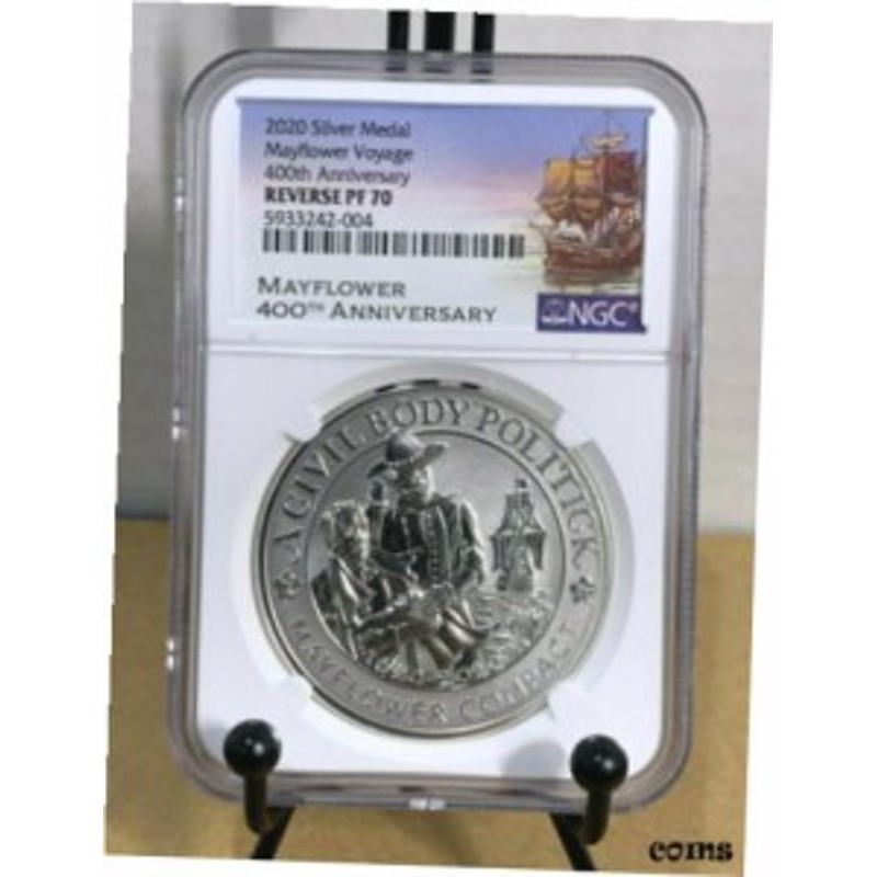 品質保証書付】 アンティークコイン NGC PCGS 2020 Mayflower Voyage