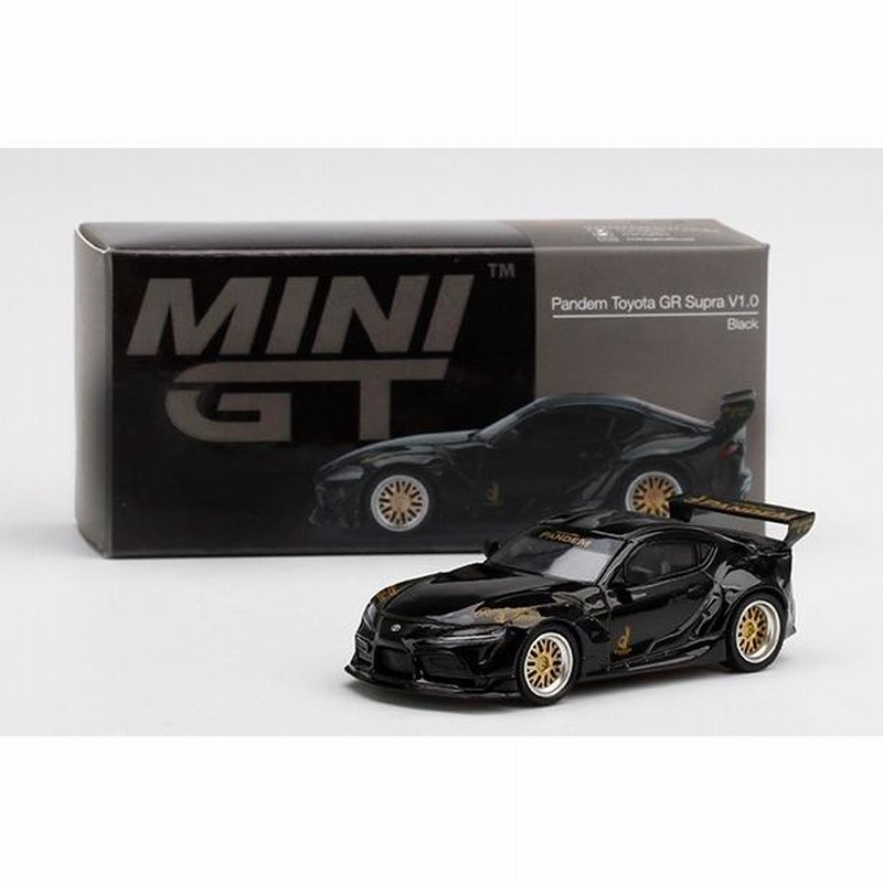 MINI GT MGT00219-R パンデム トヨタ GR スープラ V1.0 黒(右ハンドル 