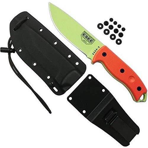 ESEE 本物の タクティカルサバイバルナイフ カイデックスシース クリッププレート付き