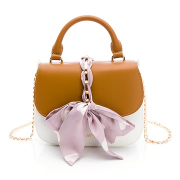 PLAYBOY - 翻蓋手提包附長背帶 Poise系列 - 咖色