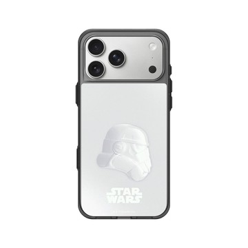 iPhone 17 Pro Max Clear (相機按鈕) 酷墨灰 - 迪士尼-星際大戰 Star Wars - 風暴兵-全白設計